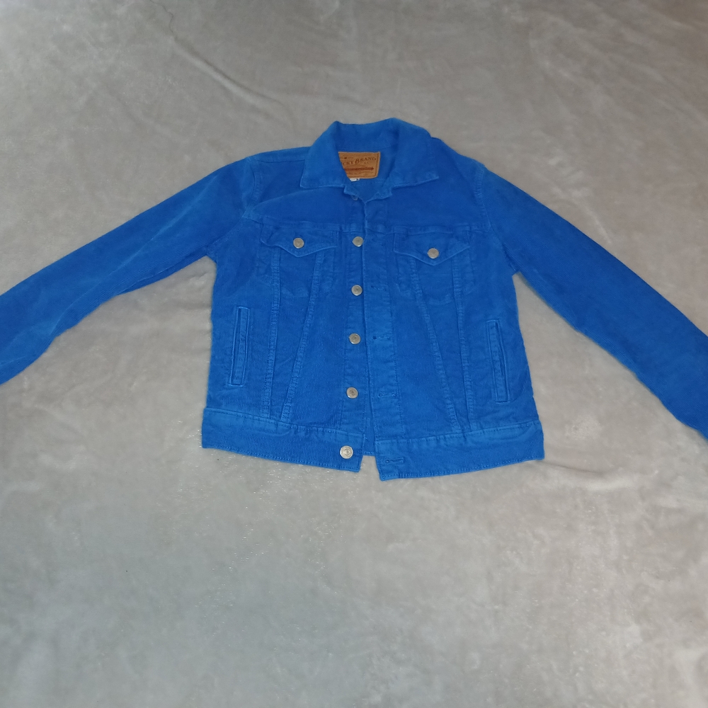 Lucky Brand Tomboy Cordutoy Blue Jacket